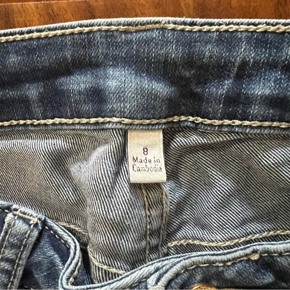 Jennifer Lopez Cropped Classic Blue Denim Jeans size 8 - Picture 4 of 9